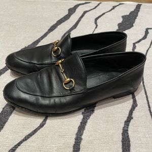 Black Gucci Jordaan loafers size 38